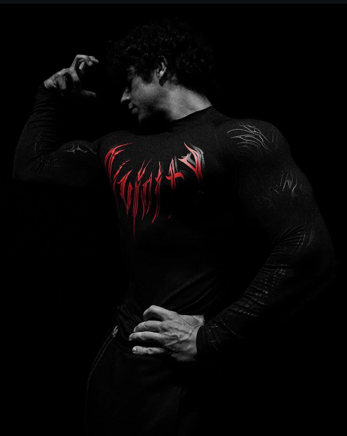Void Tech Dragon Slayer Compression, Red design, front view
